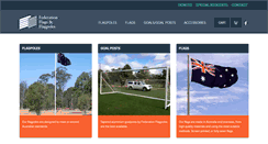 Desktop Screenshot of flagpoles.com.au